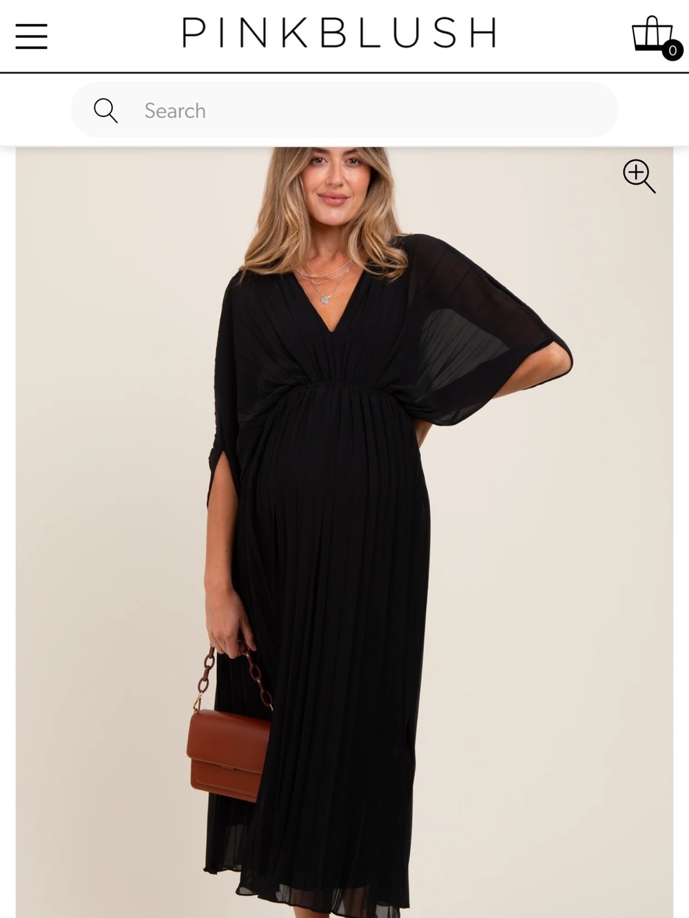 PinkBlush Maternity Black Dress | Size M | EUC